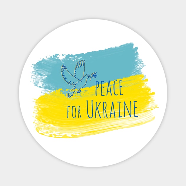 Peace for Ukraine Magnet by DanielK